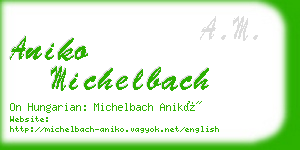 aniko michelbach business card
